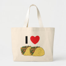 I Love Tacos Canvas Bag