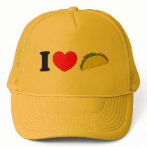 I Love Tacos hats