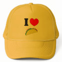 I Love Tacos hats