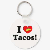 I Love Tacos keychains