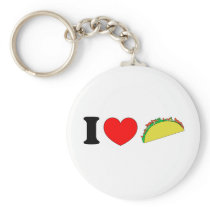 I Love Tacos Keychain