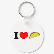 I Love Tacos keychains