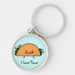 I Love Tacos Keychain