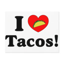 I Love Tacos postcards by ktreadwe I Love Tacos postcards