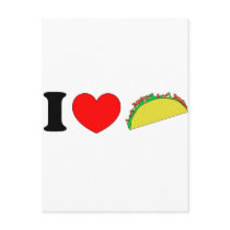 I Love Tacos Postcard