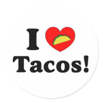 I Love Tacos stickers by ktreadwe I Love Tacos stickers