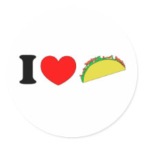 I Love Tacos stickers by ktreadwe I Love Tacos stickers