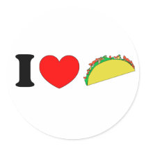 I Love Tacos stickers by ktreadwe I Love Tacos stickers