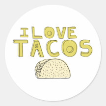 I LOVE TACOS STICKER