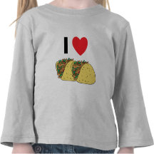 I Love Tacos Toddler Tshirts