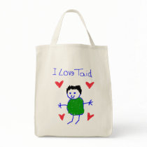 I Love Taid Tote Bag