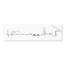 I love Taipei (ecg style) souvenir Bumper Sticker