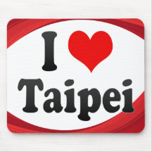 I Love Taipei, Taiwan Mouse Pad