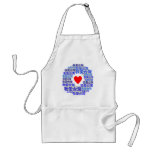 I LOVE TAIWAN ( 我爱台湾 ) version 3 aprons