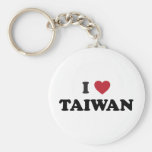 I Love Taiwan Keychain