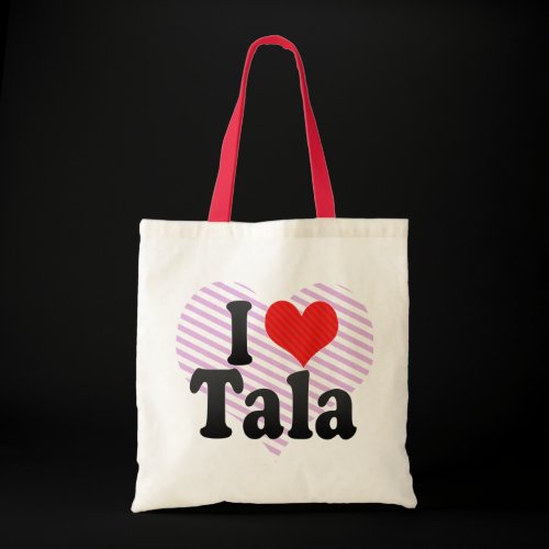 I Love Tala Canvas Bags