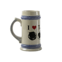 I LOVE TALKBOX Beer Jock (2 Color) Mugs