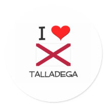 I Love TALLADEGA Alabama Sticker