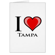 I Love Tampa Card