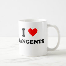 I Love Tangents Coffee Mug