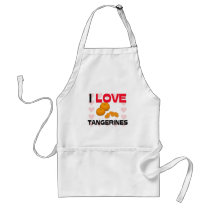 I Love Tangerines aprons by foodshirts I Love Tangerines aprons