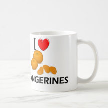 I Love Tangerines Coffee Mug