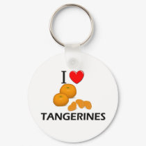 I Love Tangerines keychains by foodshirts I Love Tangerines keychains