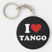 I Love Tango Keychains