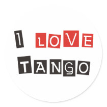 I Love Tango Products & Designs! stickers by campagnaa I Love Tango Products & Designs! stickers