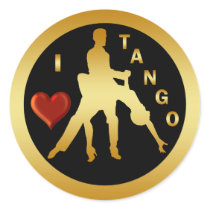 I LOVE TANGO STICKER