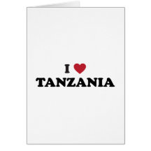 I Love Tanzania Card