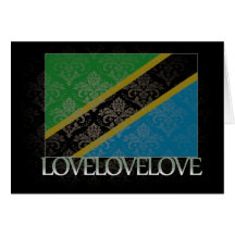 I love Tanzania Cool Greeting Card
