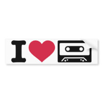 I love tape bumper sticker