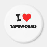 I love Tapeworms Refrigerator Magnets