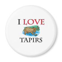 I Love Tapirs Fridge Magnets