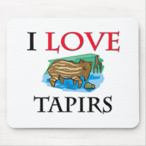 I Love Tapirs Mouse Mats