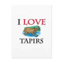 I Love Tapirs Post Card