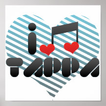 I Love Tappa Print