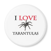 I Love Tarantulas magnets