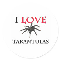 I Love Tarantulas stickers by tshirtshirts I Love Tarantulas stickers