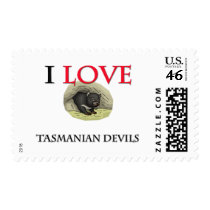 I Love Tasmanian Devils Postage