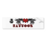 i love tattoos bumper stickers