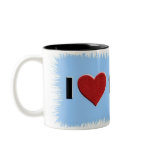 i love tattoos framed mugs