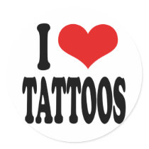I Love Tattoos stickers