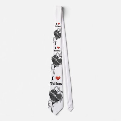 i love tattoos necktie by The_Body_Shoppe