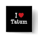 I love Tatum heart T-Shirt buttons