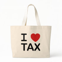 I Love Tax Canvas Bags