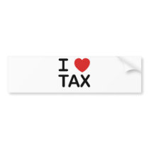 I Love Tax bumper stickers by jroota I Love Tax bumper stickers