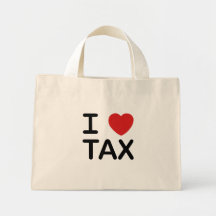 I Love Tax Canvas Bag