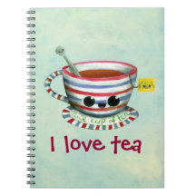 I love Tea -custom txt- Notebook